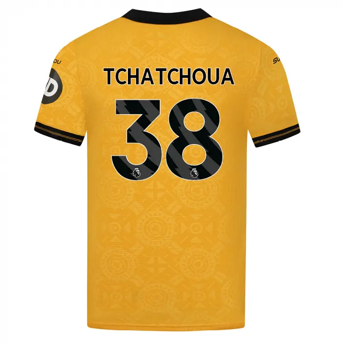 Wolverhampton Wanderers Store | Shop Official 2025-26 Wolves Pro Home Shirt – Adult TCHATCHOUA 38 Wolves Gear